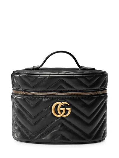 Gucci Gg Marmont Small Cosmetic Case In Black