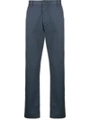 Prada Straight Chino Trousers In Blue