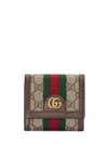 GUCCI GUCCI OPHIDIA GG FRENCH FLAP WALLET