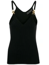 VERSACE VERSACE MEDUSA ACCENT KNIT TOP