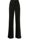 ADAM LIPPES PINTUCKED CREPE WIDE-LEG TROUSERS