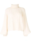 ADAM LIPPES CABLE-KNIT JUMPER