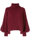 ADAM LIPPES CABLE-KNIT JUMPER