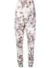 ADAM LIPPES FLORAL-PRINT KNIT TROUSERS