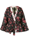 ADAM LIPPES DAISY-JACQUARD KIMONO JACKET