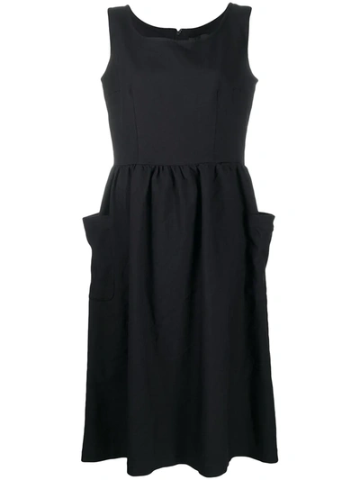 Comme Des Garcons Girl Flared Mid-length Dress In Black
