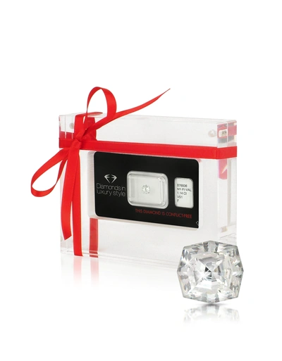 Amin Luxury Earrings 1.14 Carat Web Cut Diamond In Paquet Cadeau Blanc