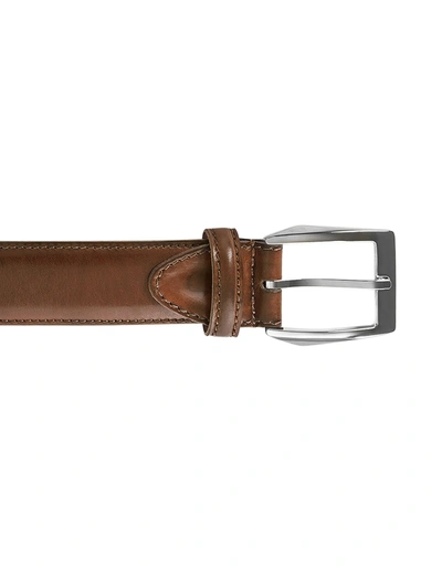 Pakerson Designer Men's Belts Calci Cocoa Handmade Italian Leather Belt In Marron