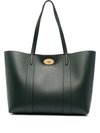 Mulberry 'bayswater Small' Green Tote Bag With Postman's Lock Closure In Leather Woman In Green