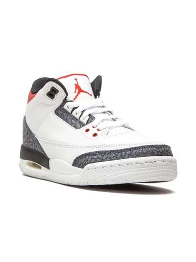 Nike Kids' Air Jordan 3 Retro Sneakers In White