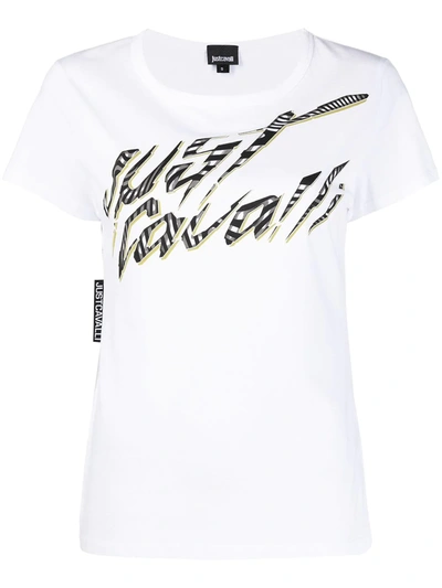 Just Cavalli Women's White Other Materials T-shirt