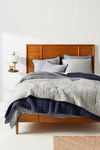 Anthropologie Reversible Airy Gauze Quilt By  In Blue Size Tw Top/bed