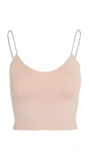 Free People X Revolve Ribbed V Neck Brami Tank In Almond