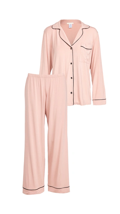 Eberjey Gisele Long Pajama Set In Light Pink