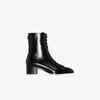 AEYDE BLACK NOEL 40 LEATHER ANKLE BOOTS,NOEL15696242