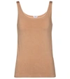 Wolford Jamaika Cotton-blend Tank Top In Beige