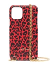 SAINT LAURENT IPHONE 11 PRO LEOPARD-PRINT CROSSBODY CASE