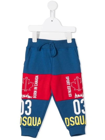 Dsquared2 Babies' Sport Edtn. 03 Trackpants In 蓝色