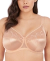 Elomi Cate Full Figure Underwire Lace Cup Bra El4030, Online Only In Latte