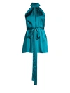 Alexis Women's Rayelynn Silk Tie-waist Romper In Capri Blue