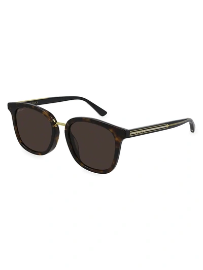 Gucci Gg 58mm Cat Eye Sunglasses In Havana Black