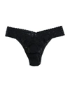 Hanky Panky Women's Xoxo Boxed Lace Thong In Black