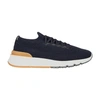 Brunello Cucinelli Fabric Sneakers In Blue