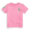 Polo Ralph Lauren Kids' Big Pony Cotton Jersey Tee In Resort Rose