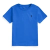 Polo Ralph Lauren Kids' Cotton Jersey Crewneck Tee In Spa Royal