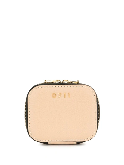 0711 Tan Small Ela Jewelry Bag In Neutrals