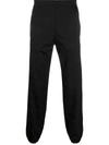 Roberto Cavalli Logo-plaque Tapered Track Pants In Black