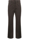 INCOTEX CROPPED COTTON TROUSERS