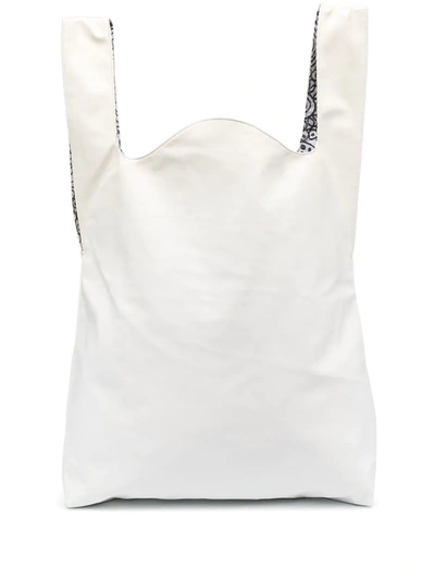 10 Corso Como Faux-leather Tote Bag In White