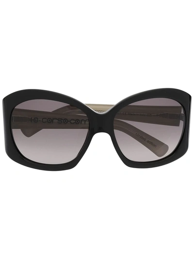 10 Corso Como Oversized-frame Sunglasses In Black