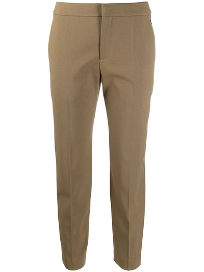 Chloé Cropped Tailored Trousers In Neutrals