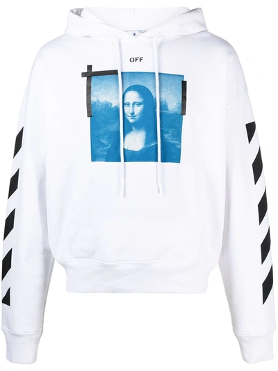 Off-white Mona Lisa Arrow-print Hoodie In White