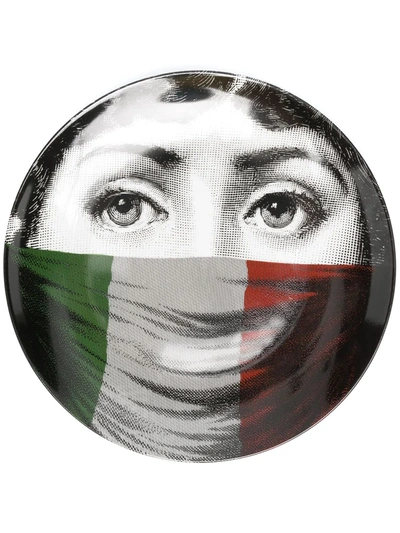 Fornasetti United With The World Wall Plate In Black