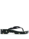 TORY BURCH FLORAL-PRINT FLIP FLOPS