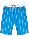 BRUNELLO CUCINELLI STRIPED SWIM SHORTS