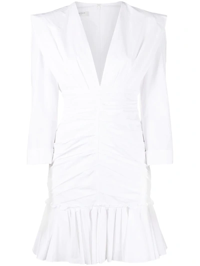 Philosophy Di Lorenzo Serafini Philosophy Gathered Mini Dress In White