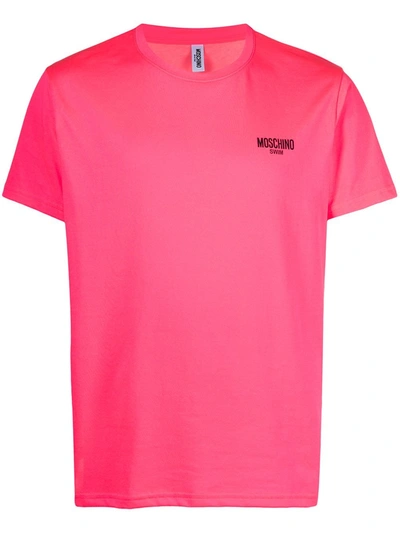 Moschino Logo-print T-shirt In Pink