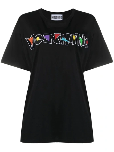 Moschino Couture Over T-shirt With New Logo In Black