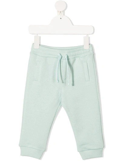 Dolce & Gabbana Babies' Logo Plaque Track Pants In Green