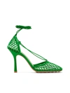 BOTTEGA VENETA WRAP-TIE MESH PUMPS