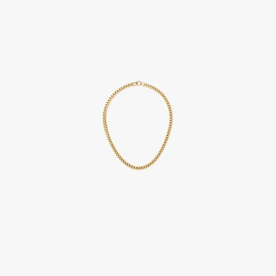 Adina Reyter 14kt Yellow Gold Diamond-cut Chunky-chain Necklace