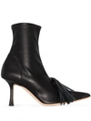 A.W.A.K.E. AGNES 80MM TASSEL ANKLE BOOTS