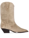 Isabel Marant Duerto Textured Style Boots In Taupe