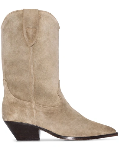 Isabel Marant Duerto Textured Style Boots In Neutrals