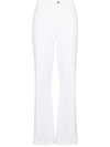 Frame Le Slouch Low-rise Straight-leg Jeans In Blanc