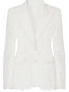 DOLCE & GABBANA SINGLE-BREASTED LACE BLAZER